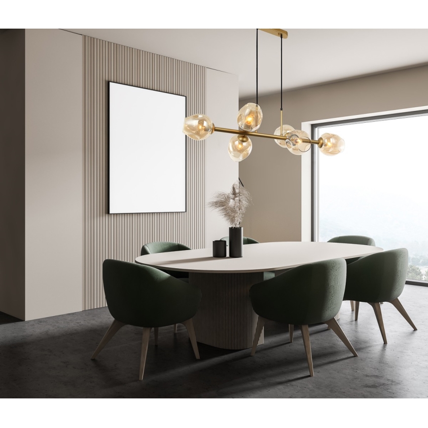 ITALUX - Lühter BORGO 6xE27/40W/230V kuldne