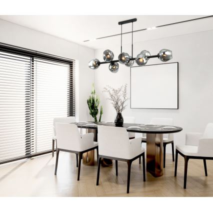ITALUX - Lühter BORGO 8xE27/40W/230V must