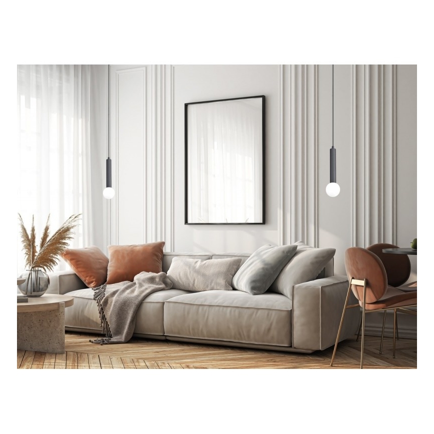 ITALUX - Rippvalgusti kaabliga FILANO 1xG9/5W/230V must