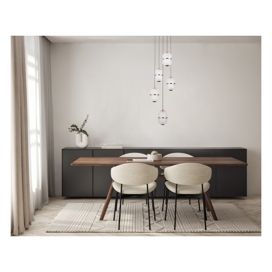 ITALUX - LED lühter kaablil ALANI 5xLED/5,6W/230V 3000K kuldne