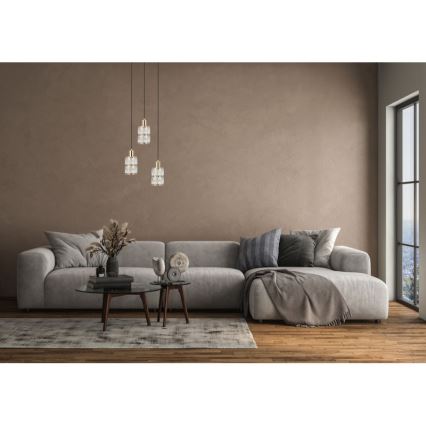ITALUX - rippvalgusti kaabliga ALMA 3xE27/40W/230V kuldne