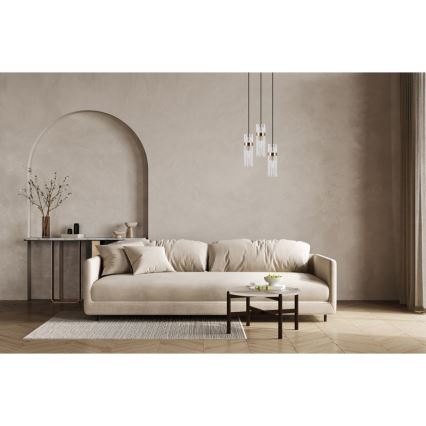 ITALUX - TARASO ripplühter kaabliga 3xE14/40W/230V must/kuldne