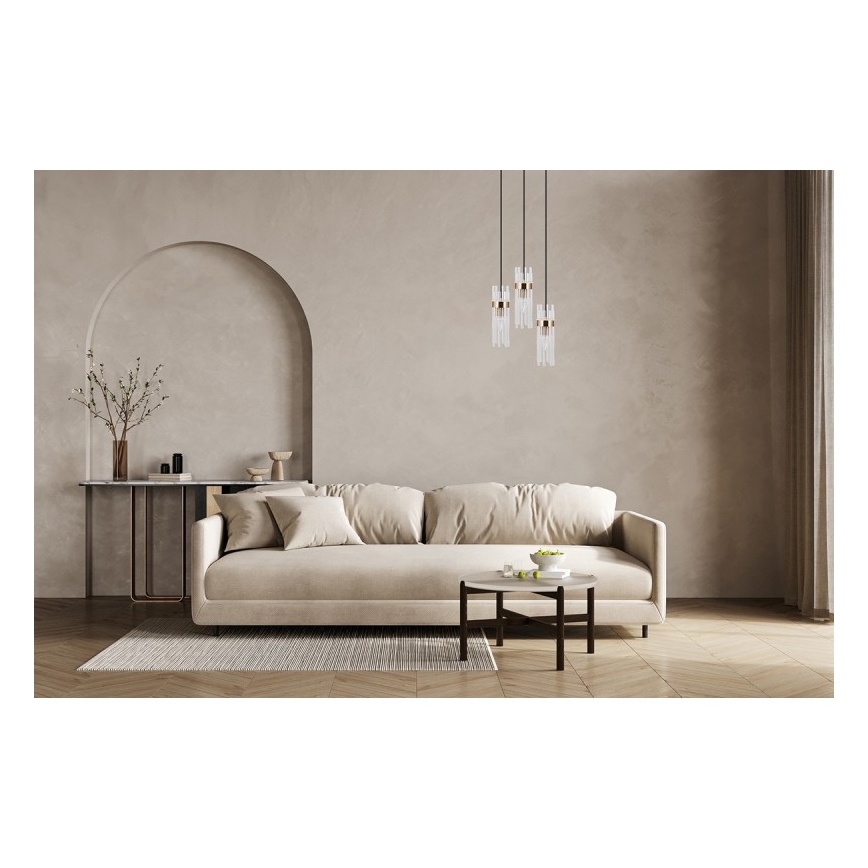 ITALUX - TARASO ripplühter kaabliga 3xE14/40W/230V must/kuldne
