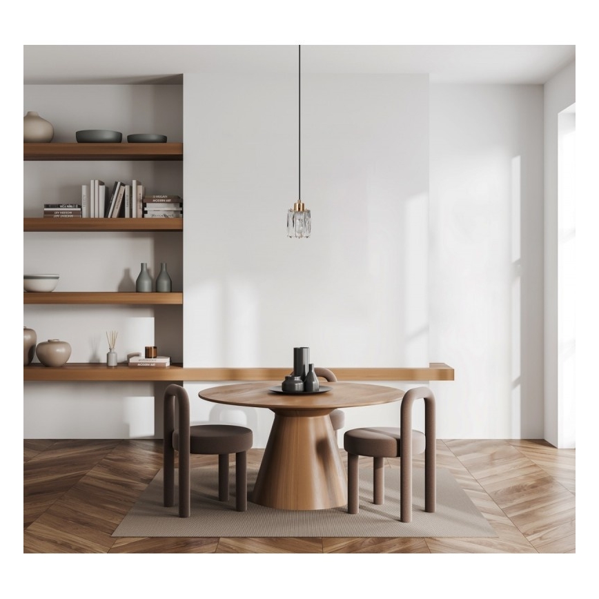 ITALUX - Traadiga riputatav lühter TORNO 1xE14/40W/230V must/kuldne