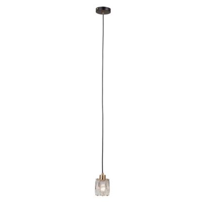 ITALUX - Traadiga riputatav lühter TORNO 1xE14/40W/230V must/kuldne