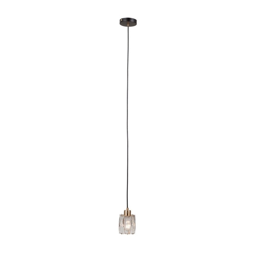 ITALUX - Traadiga riputatav lühter TORNO 1xE14/40W/230V must/kuldne