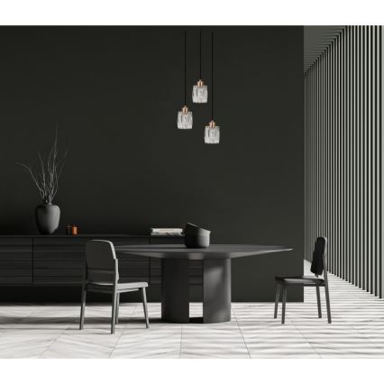ITALUX - Ripplühter kaablil TORNO 3xE14/40W/230V must/kuldne