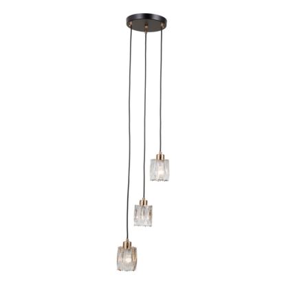 ITALUX - Ripplühter kaablil TORNO 3xE14/40W/230V must/kuldne