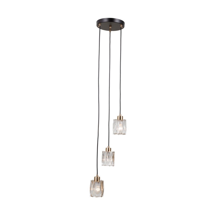 ITALUX - Ripplühter kaablil TORNO 3xE14/40W/230V must/kuldne