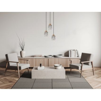 ITALUX - rippuv lühter TORNO 3xE14/40W/230V kuldne