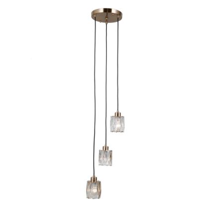 ITALUX - rippuv lühter TORNO 3xE14/40W/230V kuldne