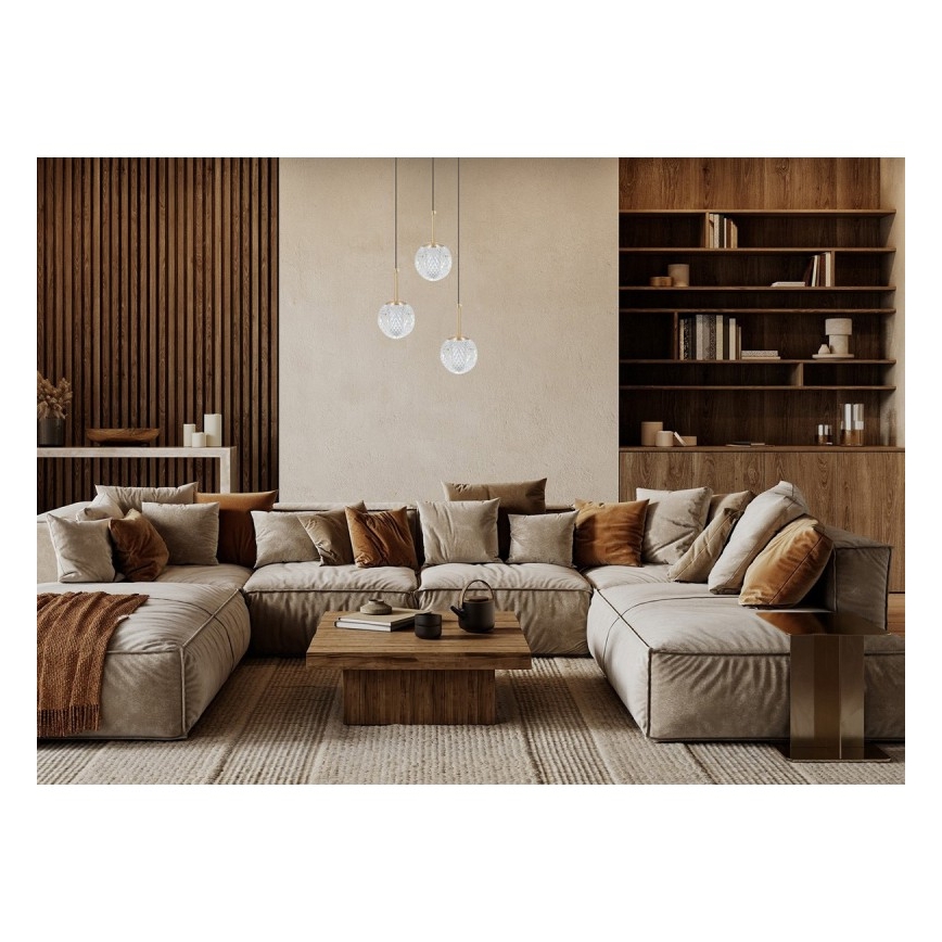 ITALUX - PADRI ripplühter kaablil 3xG9/5W/230V, kuldne
