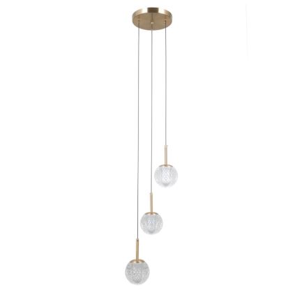 ITALUX - PADRI ripplühter kaablil 3xG9/5W/230V, kuldne