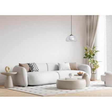 ITALUX - Rippvalgusti kaabliga AINALE 1xG9/7W/230V must/selge