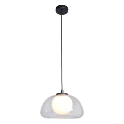 ITALUX - Rippvalgusti kaabliga AINALE 1xG9/7W/230V must/selge