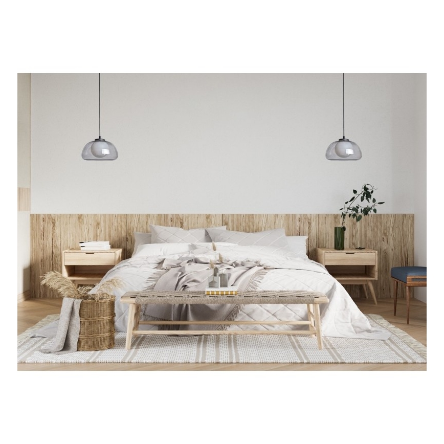 ITALUX - Rippvalgusti kaabliga AINALE 1xG9/7W/230V must/suitsumust