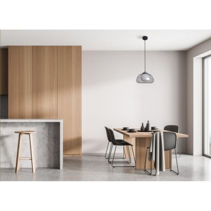 ITALUX - Rippvalgusti kaabliga AINALE 1xG9/7W/230V must/suitsumust