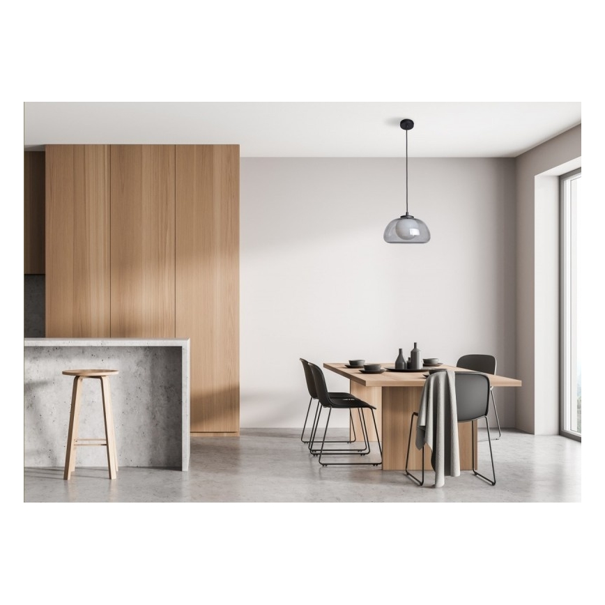 ITALUX - Rippvalgusti kaabliga AINALE 1xG9/7W/230V must/suitsumust