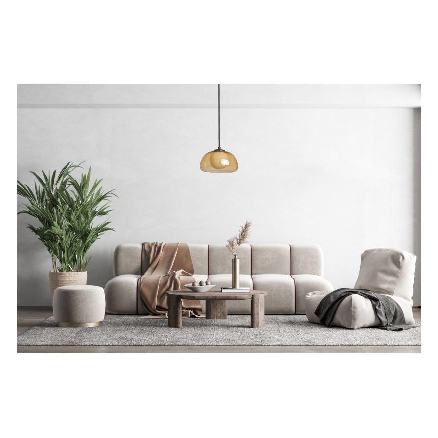 ITALUX - Ripplühter kaabliga AINALE 1xG9/7W/230V must/suitsune pruun