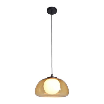 ITALUX - Ripplühter kaabliga AINALE 1xG9/7W/230V must/suitsune pruun