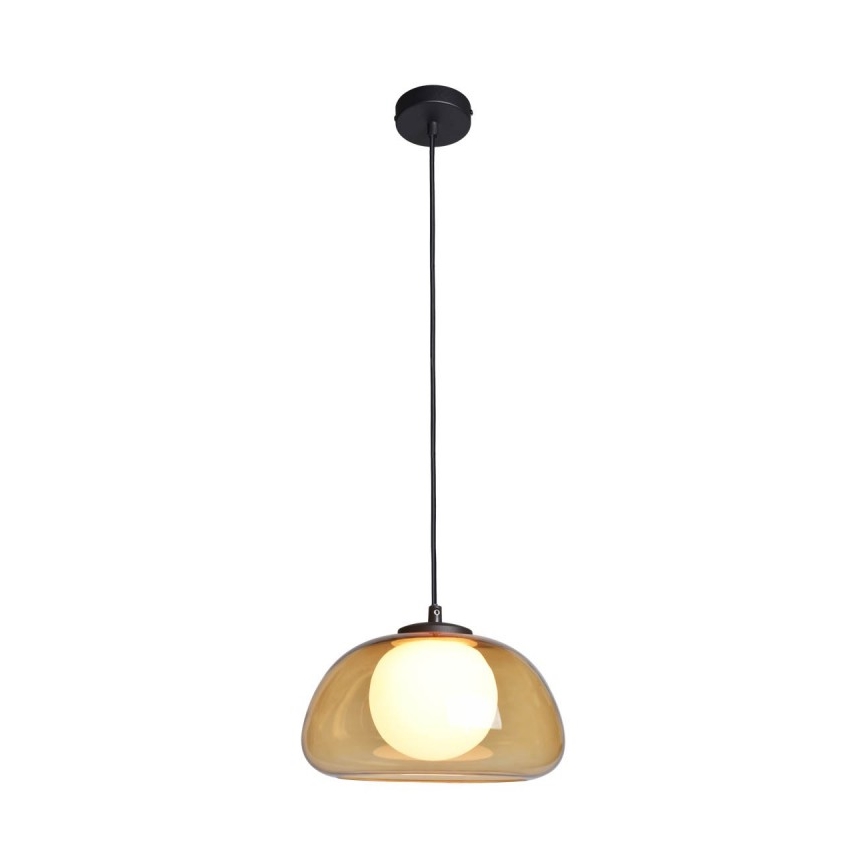 ITALUX - Ripplühter kaabliga AINALE 1xG9/7W/230V must/suitsune pruun