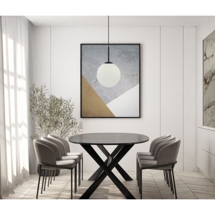ITALUX - Lühter DEORE 1xE27/40W/230V d. 25 cm must