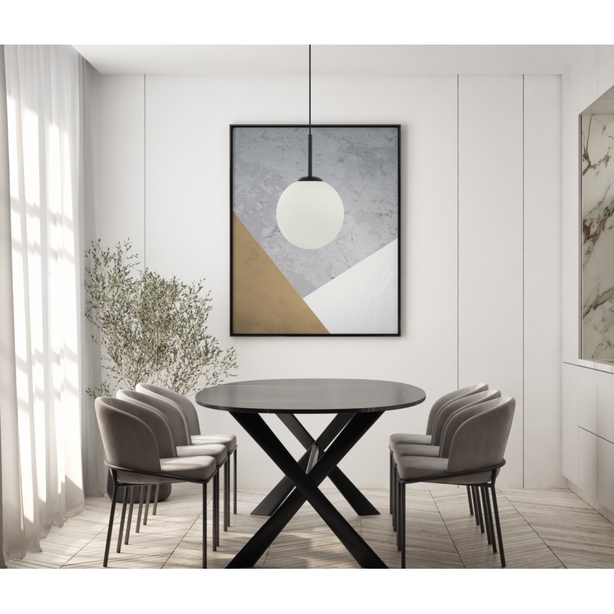 ITALUX - Lühter DEORE 1xE27/40W/230V d. 25 cm must