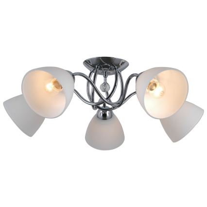 ITALUX - Pinnale kinnitatav lühter LUGANO 5xE27/40W/230V