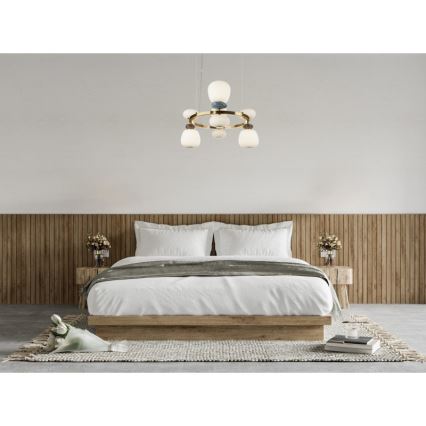 ITALUX - LED-lühter kaablil EVANS LED/33W/230V 3000K kuldne/sinine/pruun