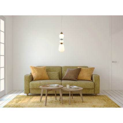 ITALUX - LED-rippvalgusti kaabliga EVANS LED/19W/230V 3000K kuldne/sinine/pruun
