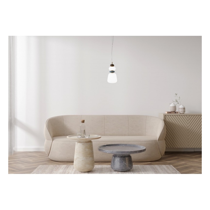 ITALUX - LED-lühter riputuskaabliga EVANS LED/12W/230V 3000K kuldne/valge