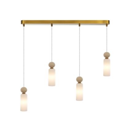 ITALUX - ripatslamp kaabliga SANTOS 4xG9/40W/230V kuldne
