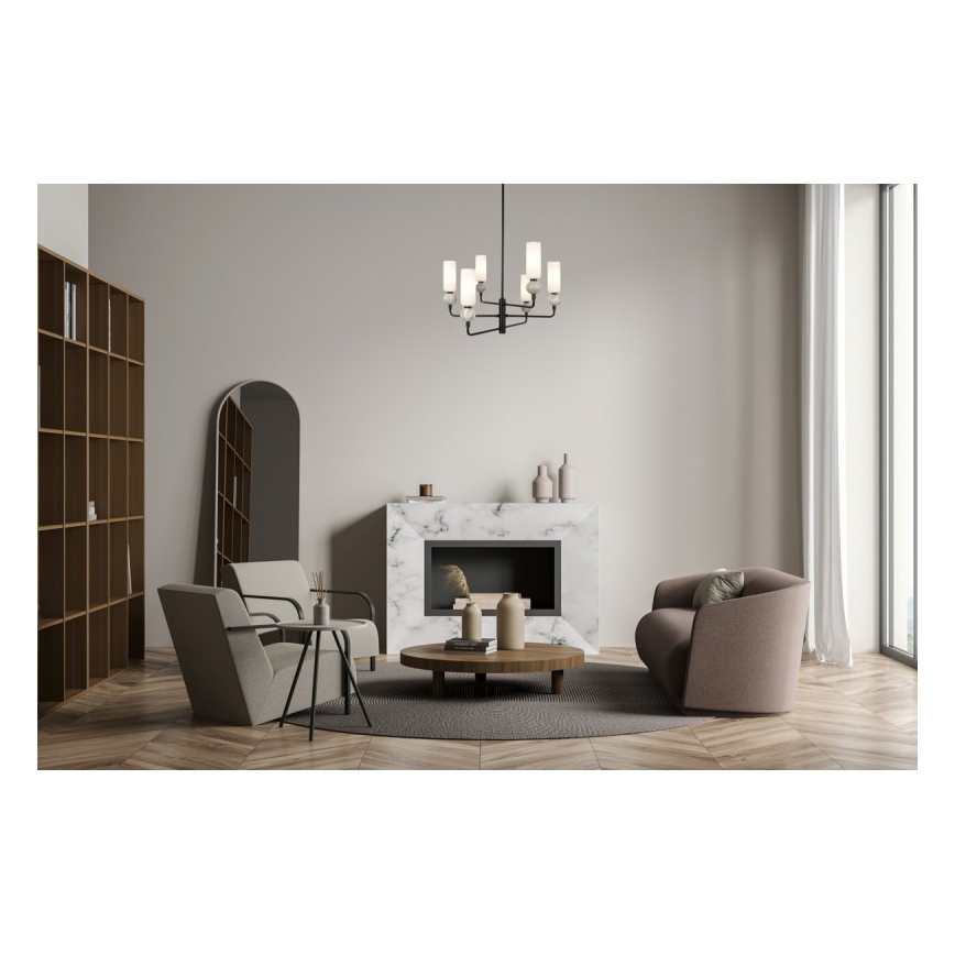 ITALUX - Varrega lühter SANTOS 6xG9/40W/230V must