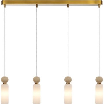 ITALUX - ripatslamp kaabliga SANTOS 4xG9/40W/230V kuldne