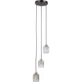 ITALUX - Ripplühter kaablil TORNO 3xE14/40W/230V must/kuldne