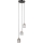 ITALUX - Ripplühter kaablil TORNO 3xE14/40W/230V must/kuldne