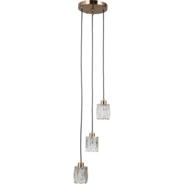 ITALUX - rippuv lühter TORNO 3xE14/40W/230V kuldne