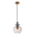 ITALUX - Rippvalgusti kaabliga FANDA 1xE27/40W/230V kuldne/suitsuhall