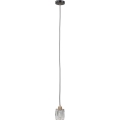 ITALUX - Traadiga riputatav lühter TORNO 1xE14/40W/230V must/kuldne