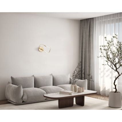 ITALUX - LED seinavalgusti AMAYA LED/20W/230V kuldne