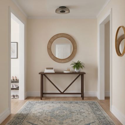 ITALUX - LED laevalgusti PASSO LED/8W/230V 3000K läbimõõt 25 cm suitsune must