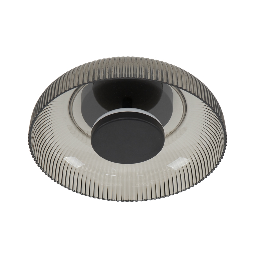 ITALUX - LED laevalgusti PASSO LED/8W/230V 3000K läbimõõt 25 cm suitsune must