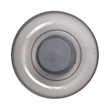 ITALUX - LED laevalgusti PASSO LED/8W/230V 3000K läbimõõt 25 cm suitsune must