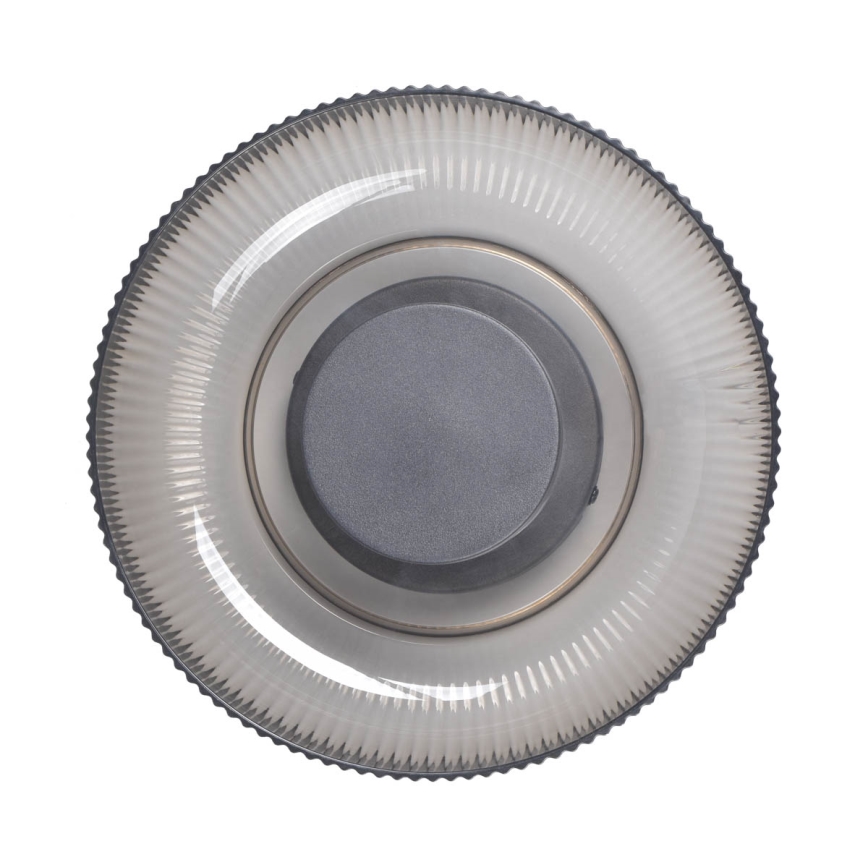 ITALUX - LED laevalgusti PASSO LED/8W/230V 3000K läbimõõt 25 cm suitsune must