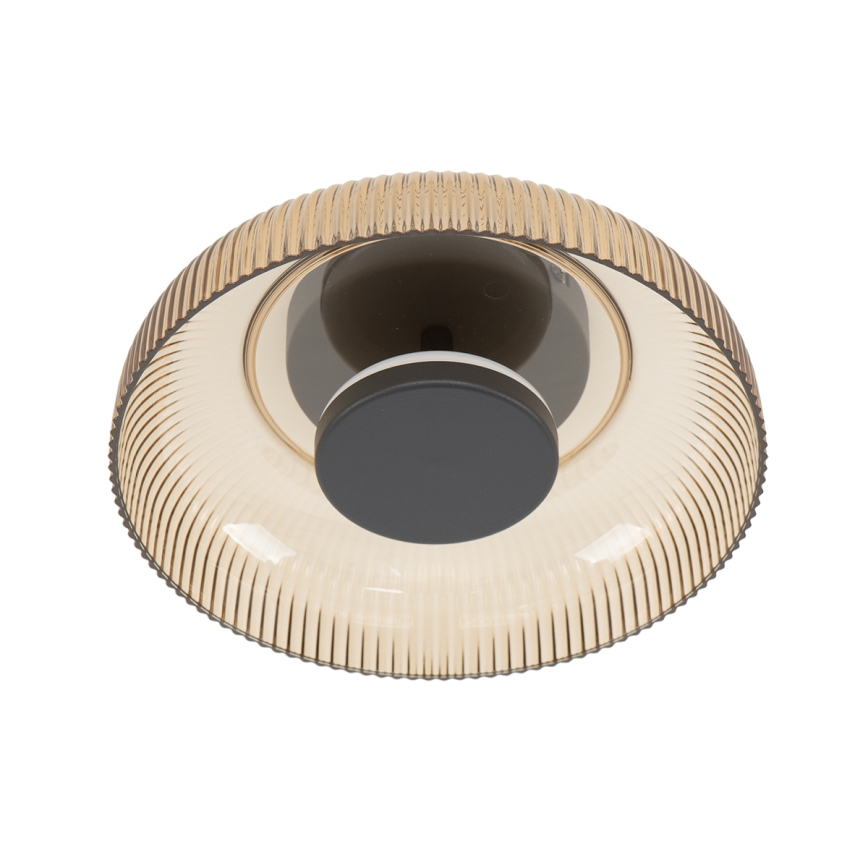 ITALUX - LED laelamp PASSO LED/8W/230V 3000K läbimõõt 25 cm suitsune beež