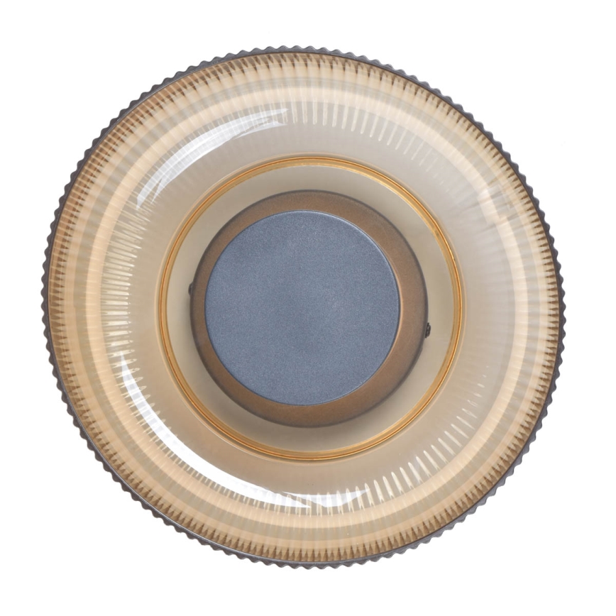 ITALUX - LED laelamp PASSO LED/8W/230V 3000K läbimõõt 25 cm suitsune beež