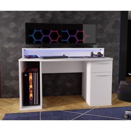 IVAR kirjutuslaud valge, valgustusega