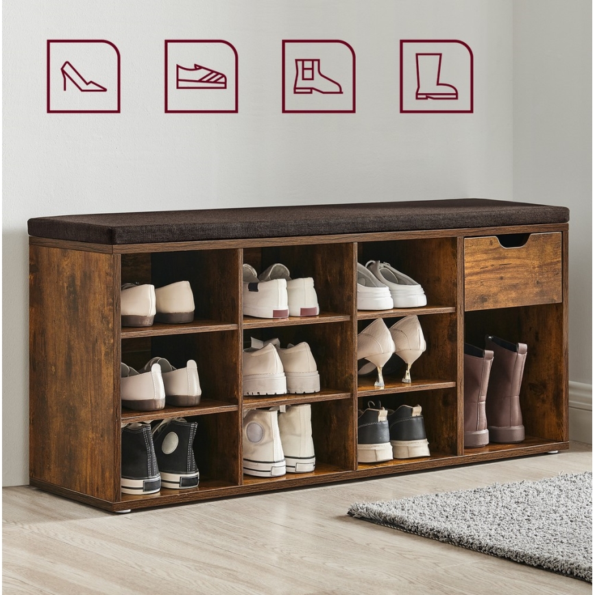 Jalatsikapp VOREN pruun/must