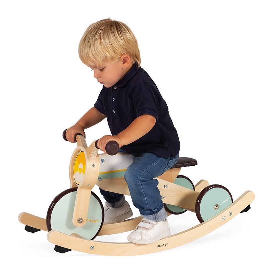 Janod - Laste puidust jooksuratas 2in1