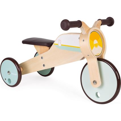 Janod - Laste puidust jooksuratas 2in1